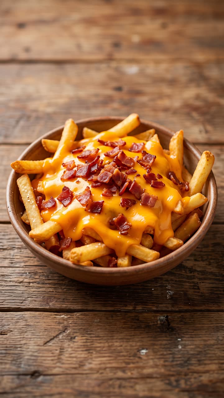 Batata com Cheddar e Bacon